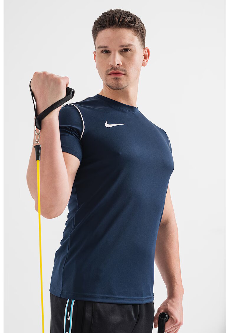 Nike Tricou cu decolteu rotund - pentru fotbal Park 20 - Alb/Bleumarin
