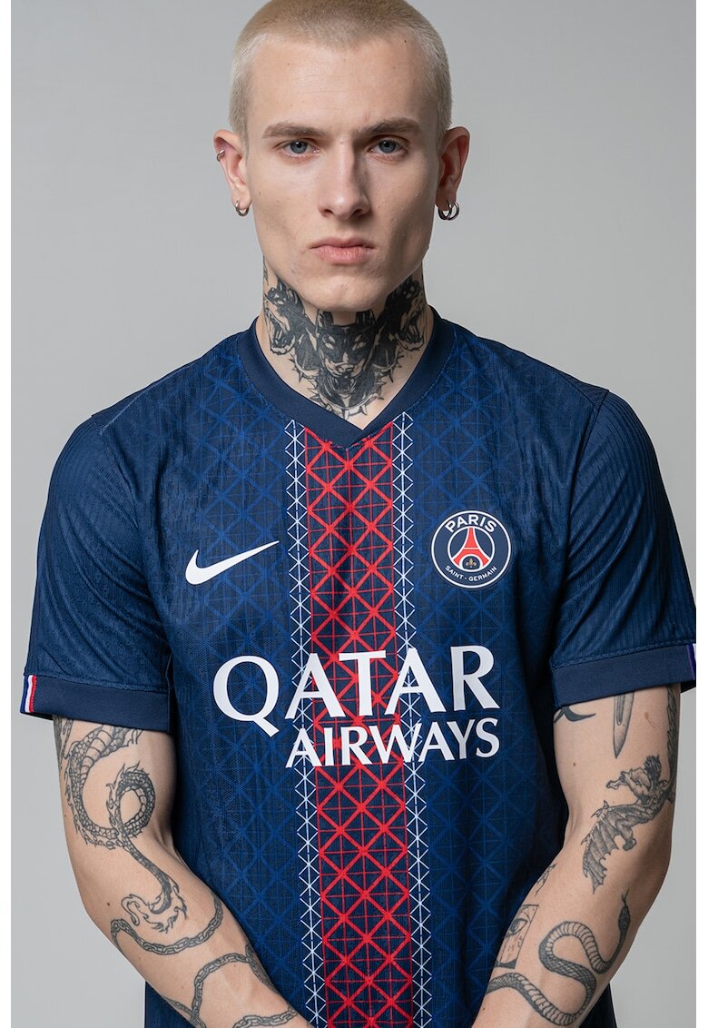 Nike Tricou cu Dri FIt pentru fotbal Paris Saint-Germain - Alb/Bleumarin