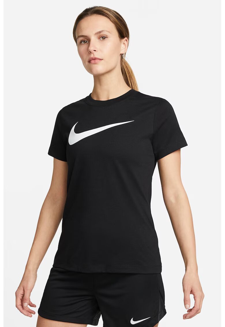 Nike Tricou cu imprimeu logo - poentru fotbal - Alb/Negru
