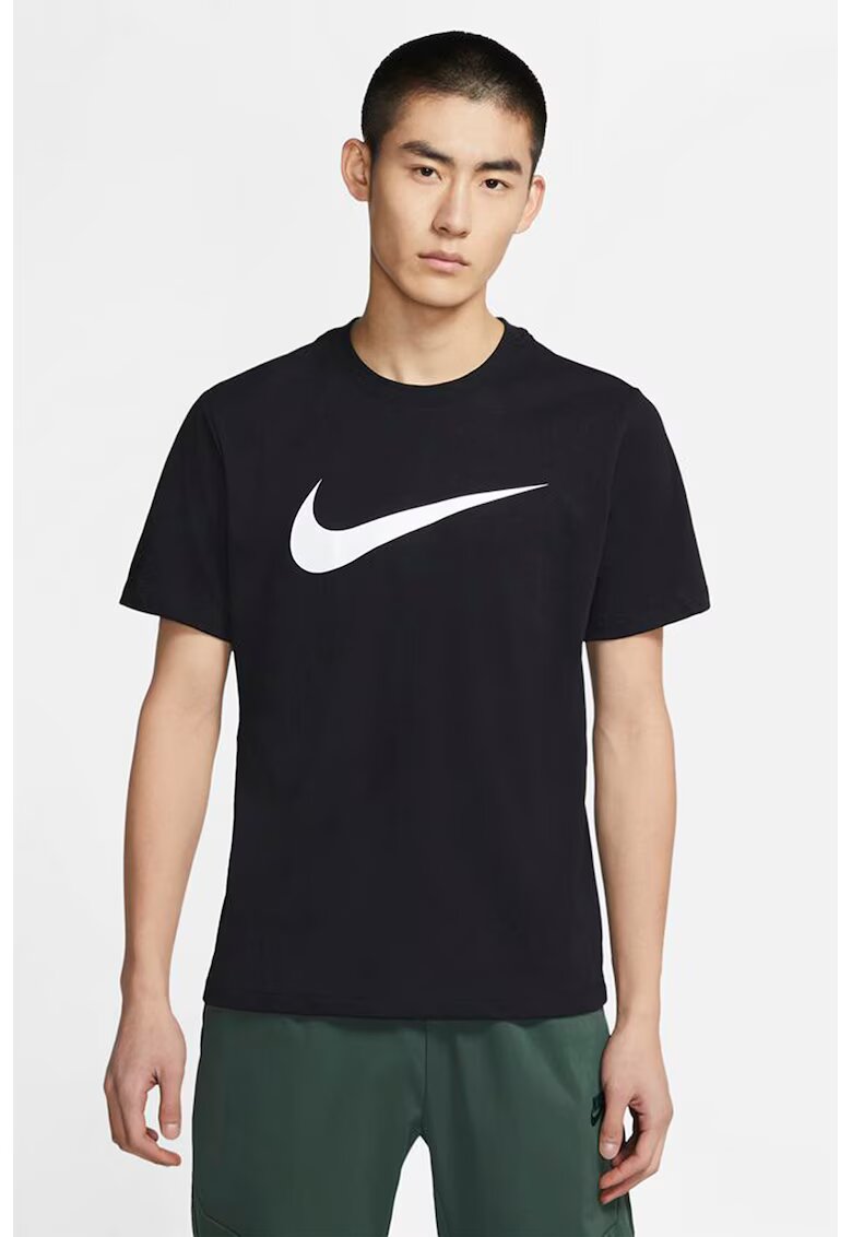 Nike Tricou cu imprimeu logo Sportswear Swoosh - Negru