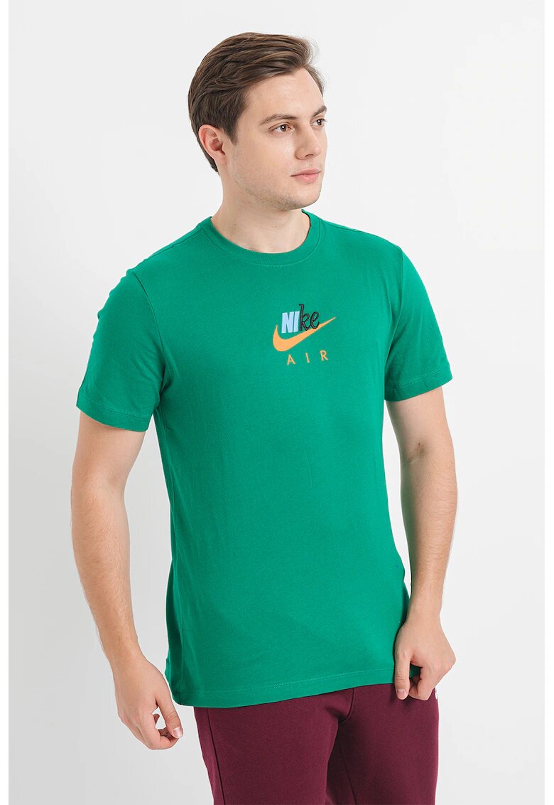 Nike Tricou cu logo pe piept - Verde