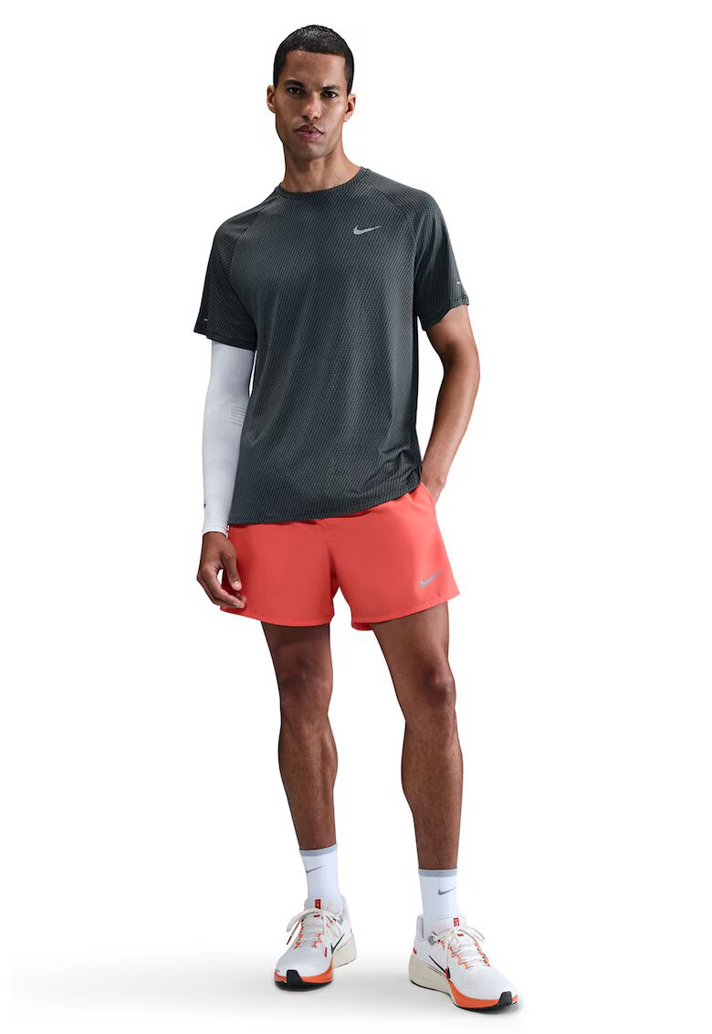 Nike Tricou cu maneci raglan - pentru alergare Stride - Alb/Gri cenusiu
