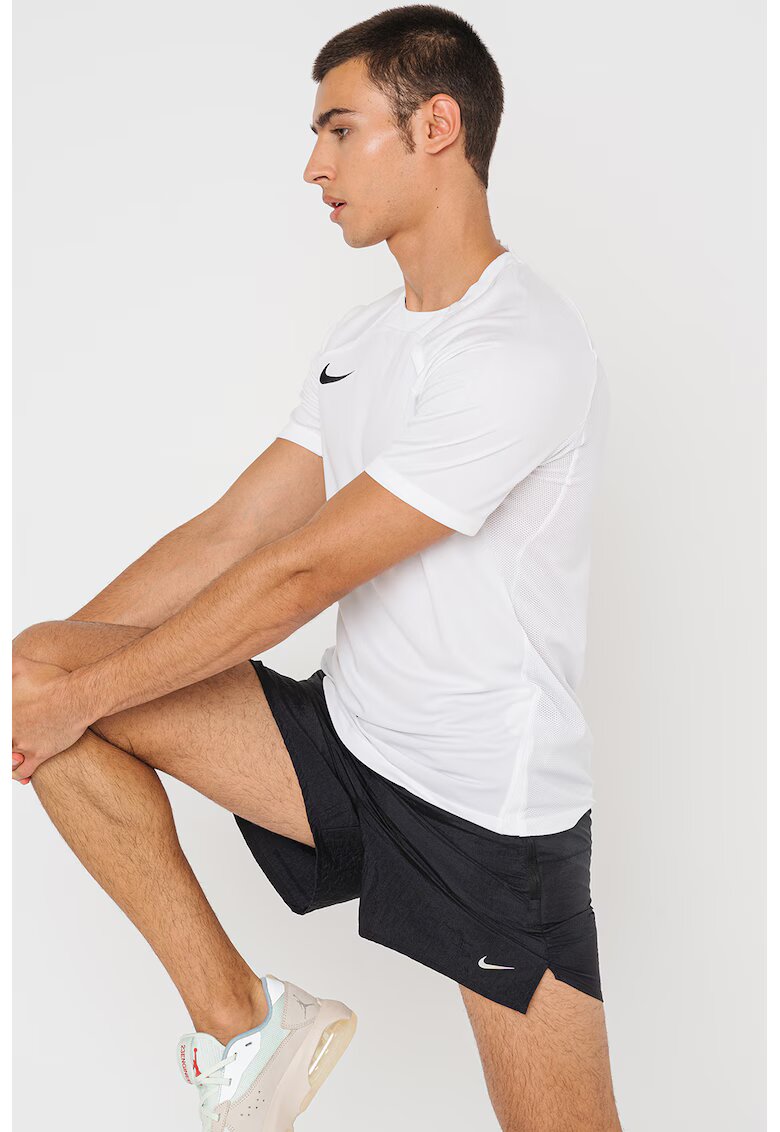 Nike Tricou cu maneci raglan si tehnologie Dri-Fit pentru fotbal Strike - Alb optic