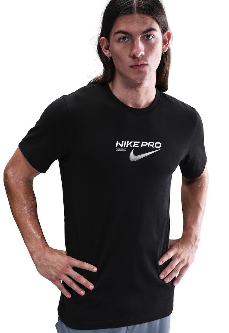 Nike Tricou cu tehnologie Dri-FIT - pentru antrenament - Negru