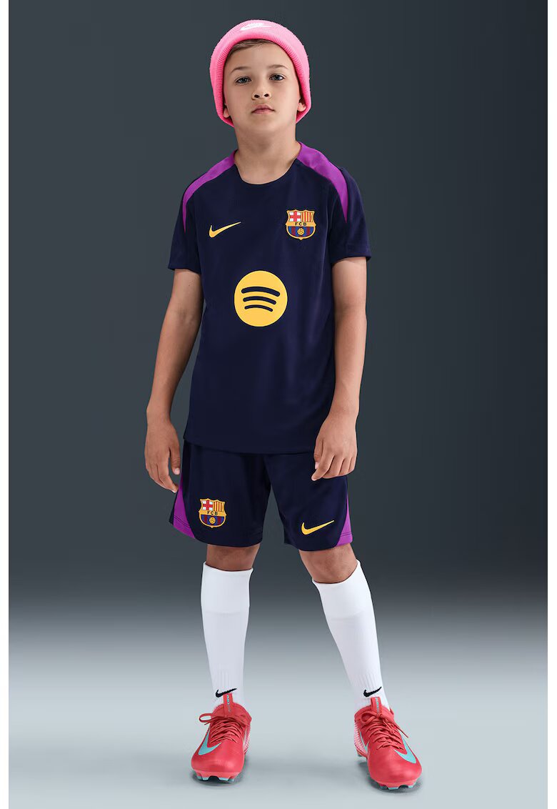 Nike Tricou cu tehnologie Dri-Fit - pentru fotbal FC Barcelona - Galben/Violet/Albastru ultramarin