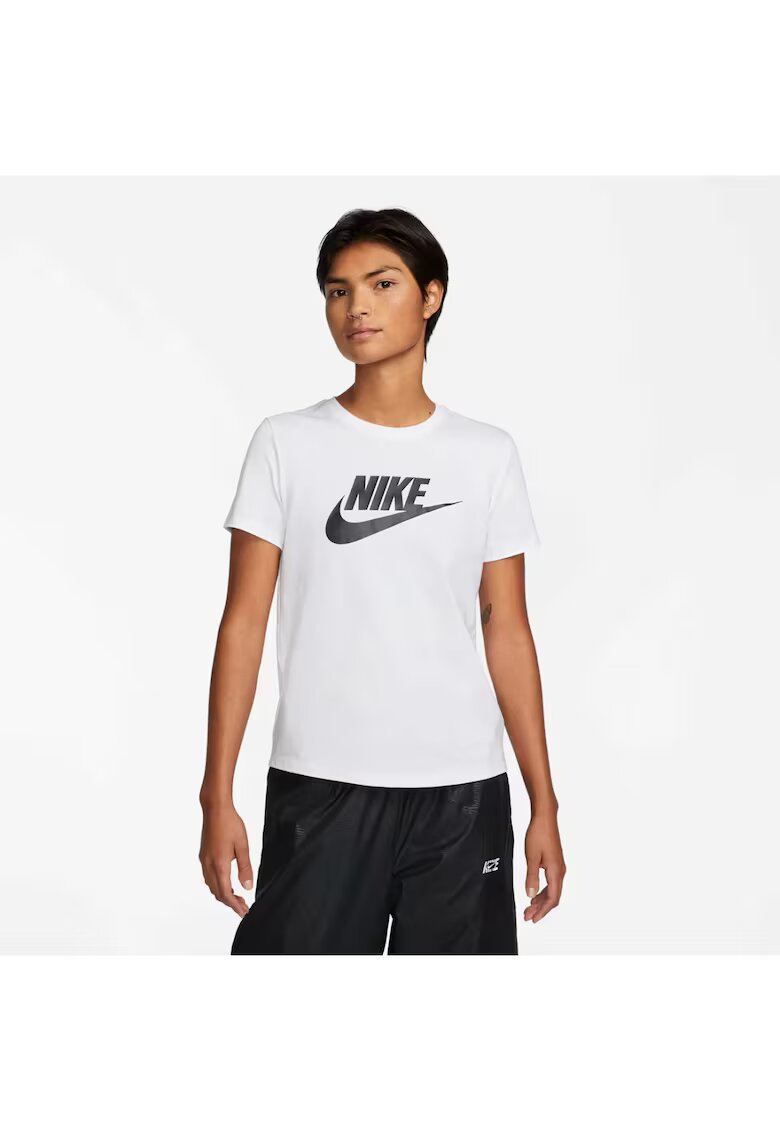 Nike Tricou din amestec de bumbac cu imprimeu logo Essentials
