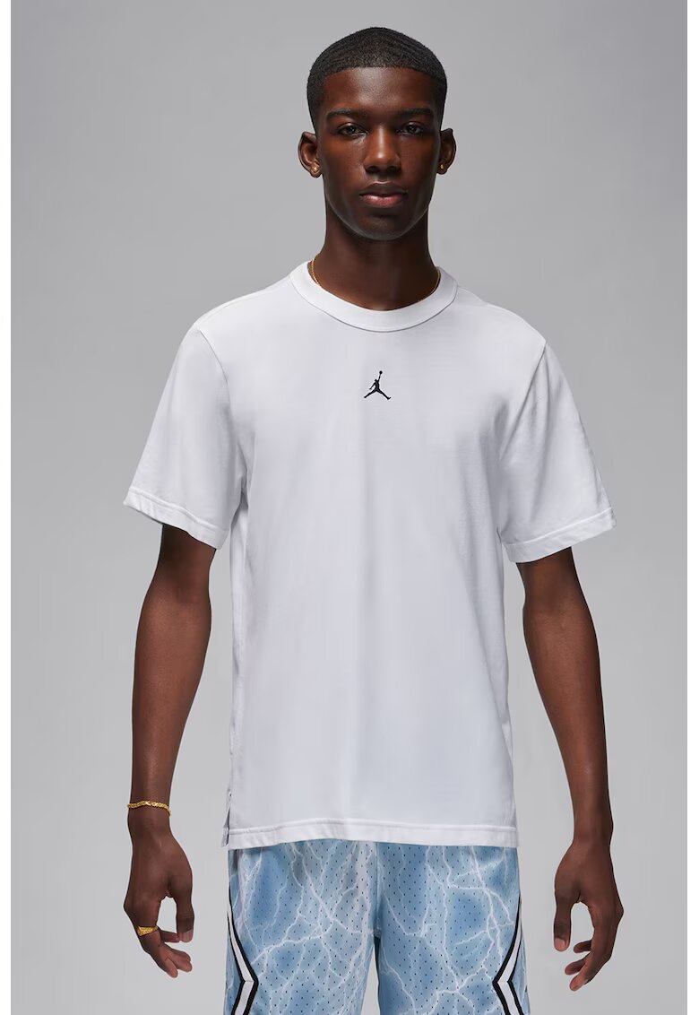 Nike Tricou din amestec de bumbac pentru baschet Jordan - Alb optic