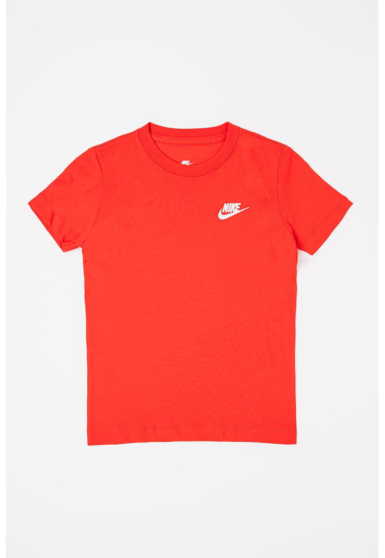 Nike Tricou din bumbac cu decolteu la baza gatului Futura - Rosu