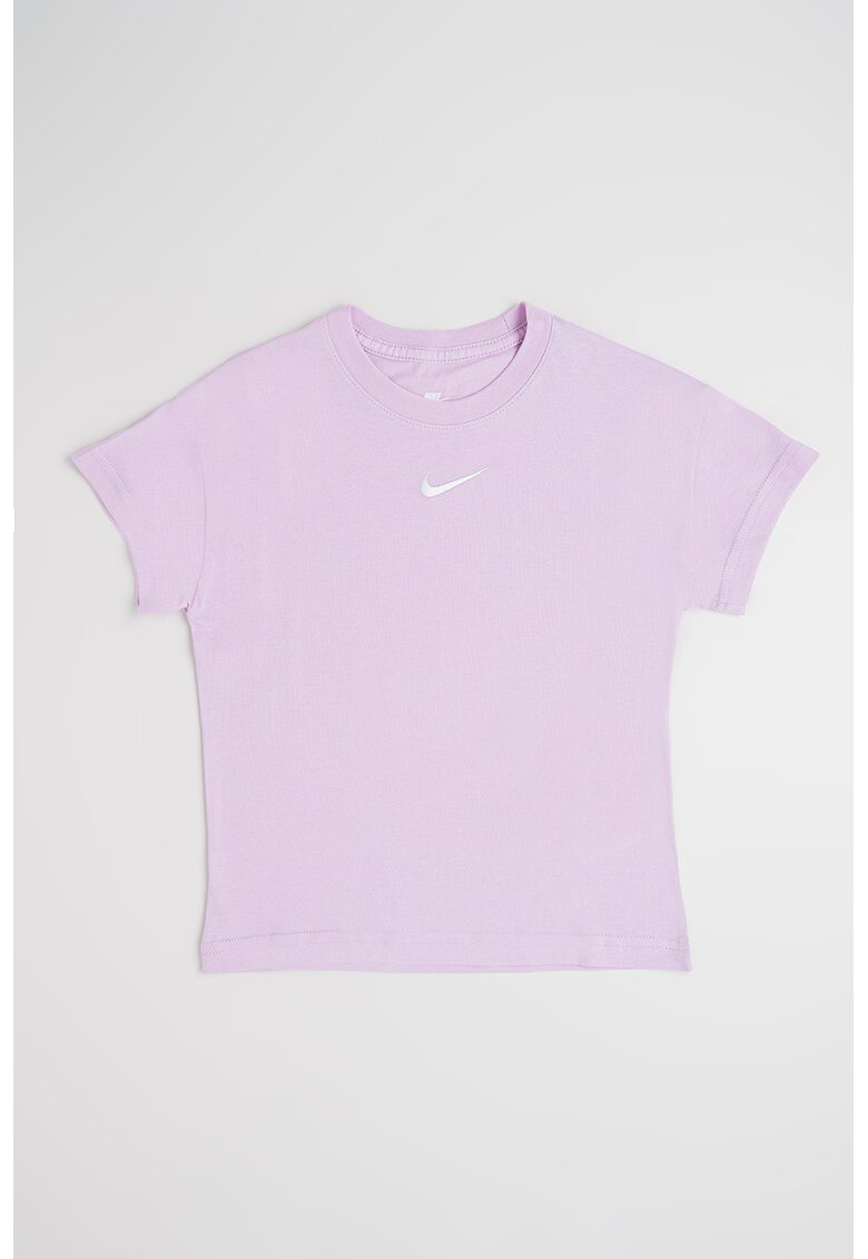 Nike Tricou din bumbac cu detaliu logo - Lila