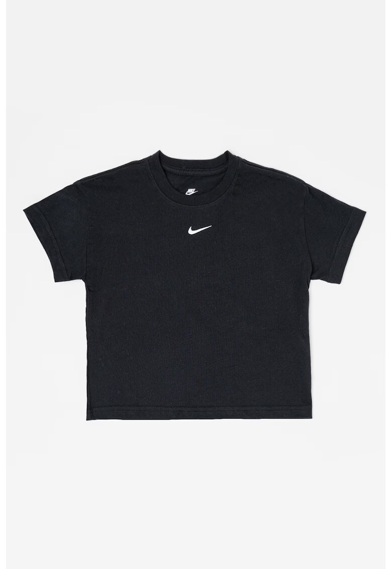 Nike Tricou din bumbac cu monograma discreta - Negru