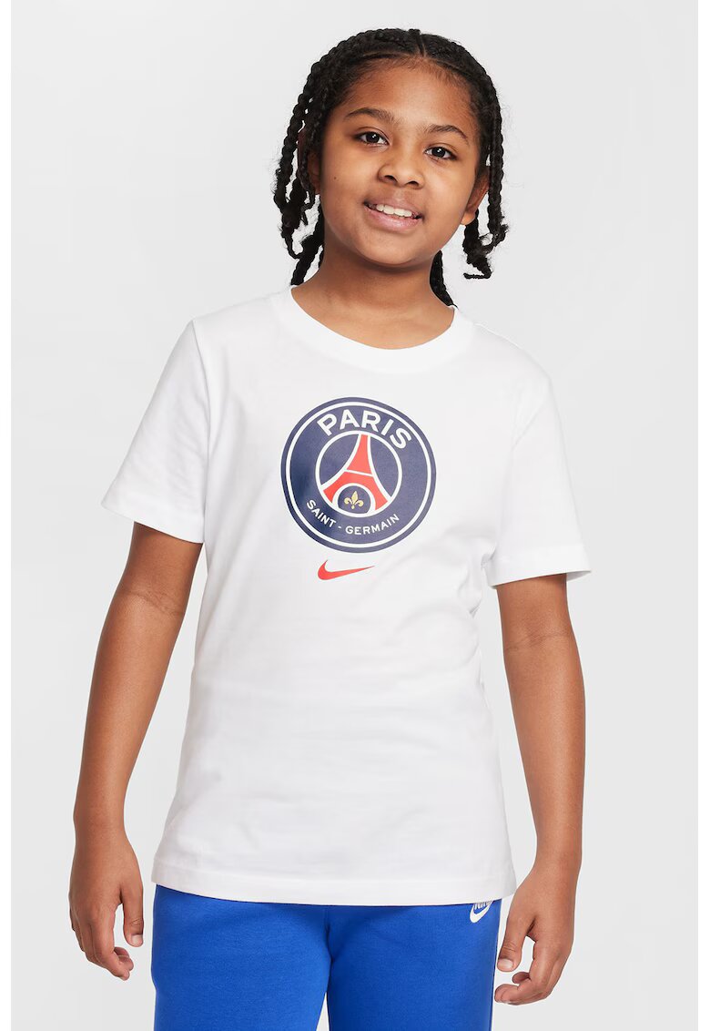Nike Tricou din bumbac pentru fotbal - Alb
