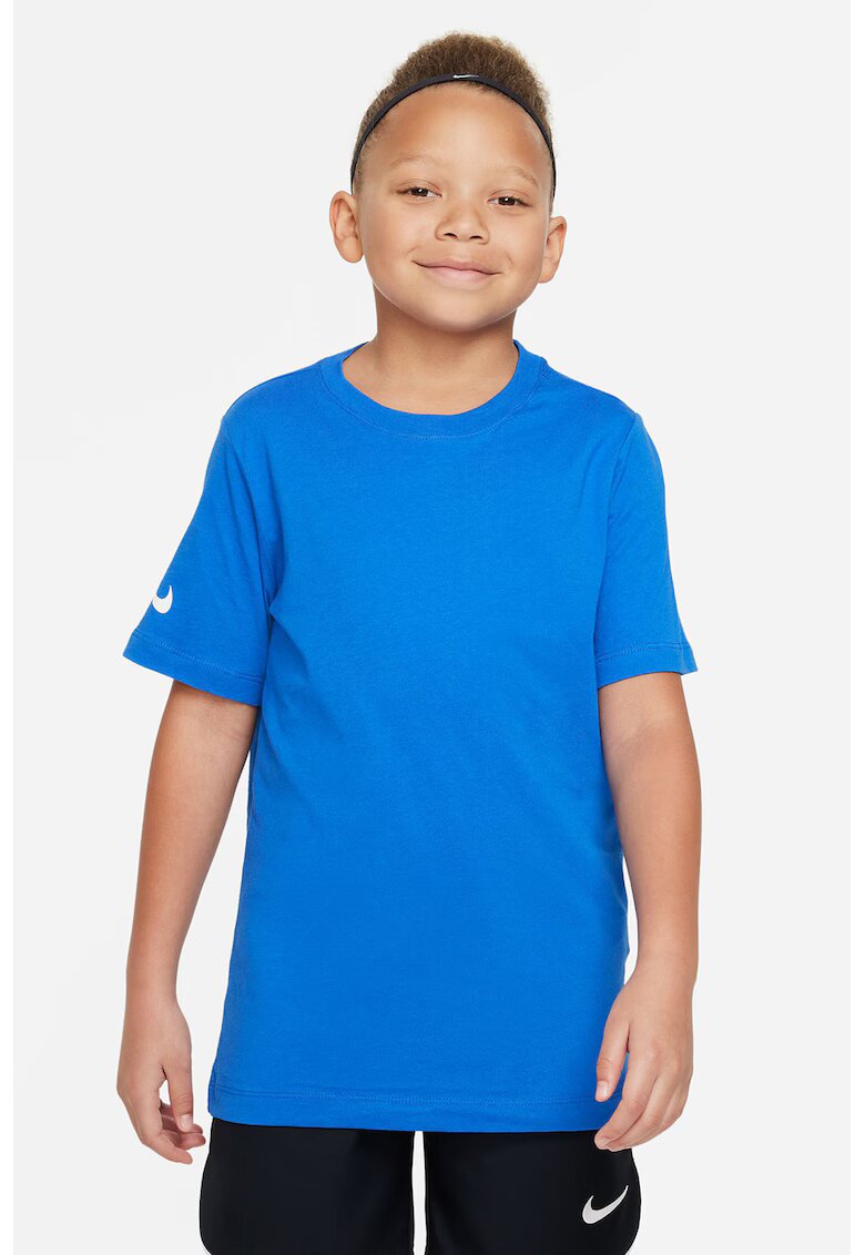 Nike Tricou din bumbac pentru fotbal - Albastru royal