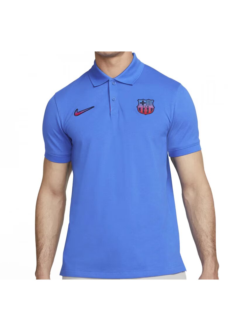 Nike Tricou FC Barcelona 22/23 Polo barbati - Albastru