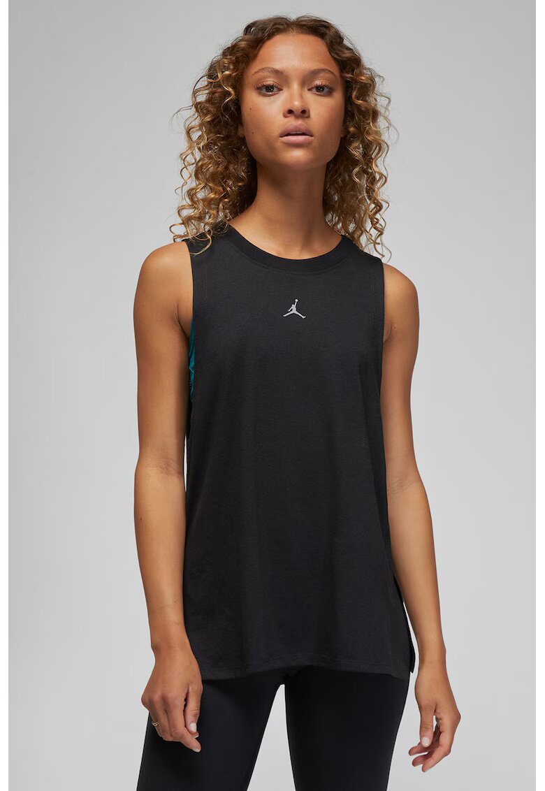 Nike Tricou lejer cu logo - pentru baschet - Negru