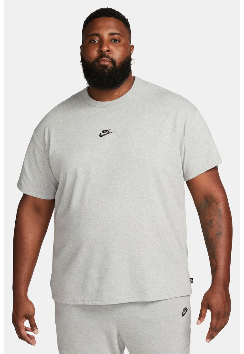 Nike Tricou lejer din bumbac Sportwear Premium Essential - Gri melange