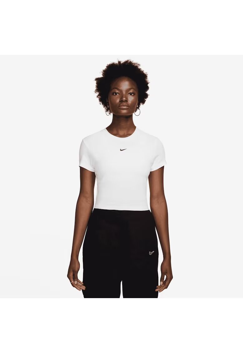 Nike Tricou pentru Femei - w nsw nk chll knt crp - HF9538-101 - Alb - Alb