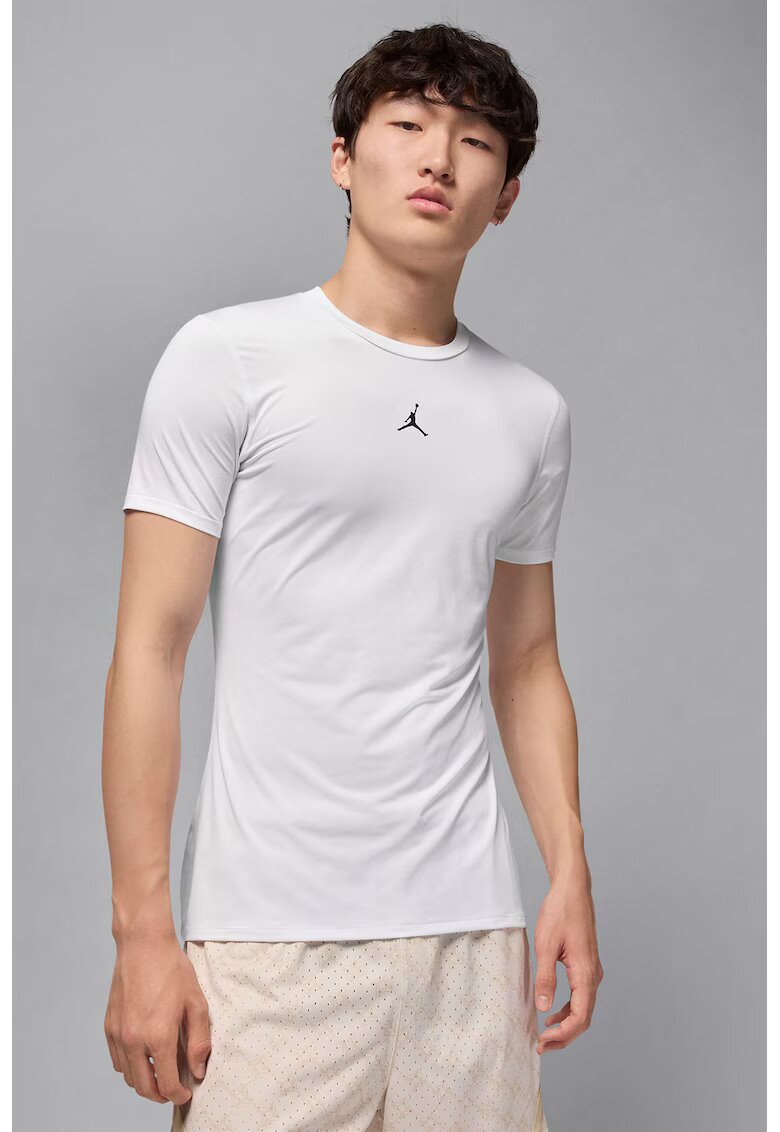Nike Tricou slim-fit cu logo - pentru baschet Jordan - Alb optic