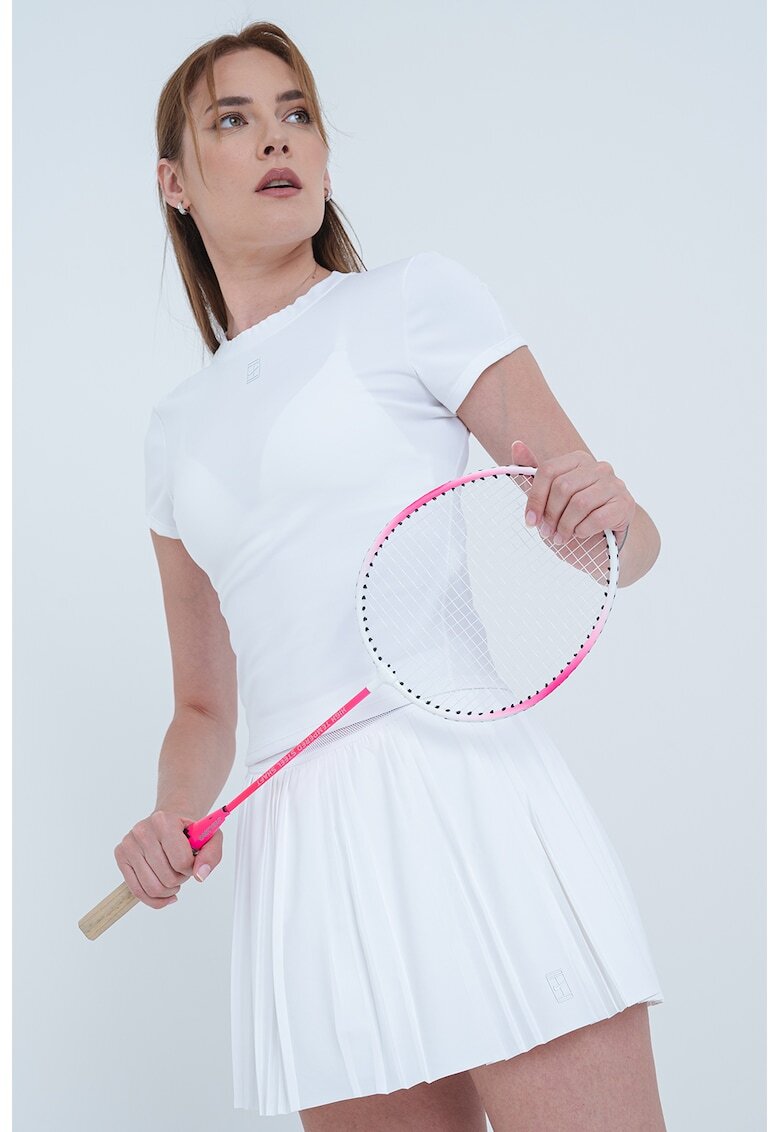 Nike Tricou slim-fit pentru tenis - Alb optic