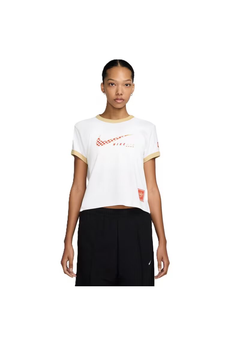 Nike Tricou W NSW CLUB SS TEE MOTO RGR-HQ1707-100