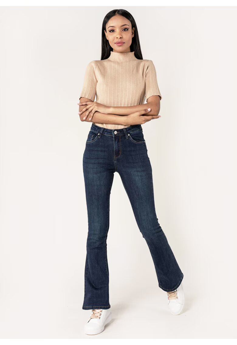 Nina Carter Blugi Dama Albastru inchis Evazati P079 M8 17990 - Albastru indigo