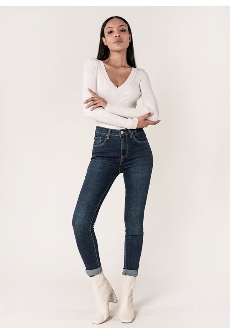 Nina Carter Blugi Dama Albastru inchis Slim P078-2A M9 18395 - Albastru inchis