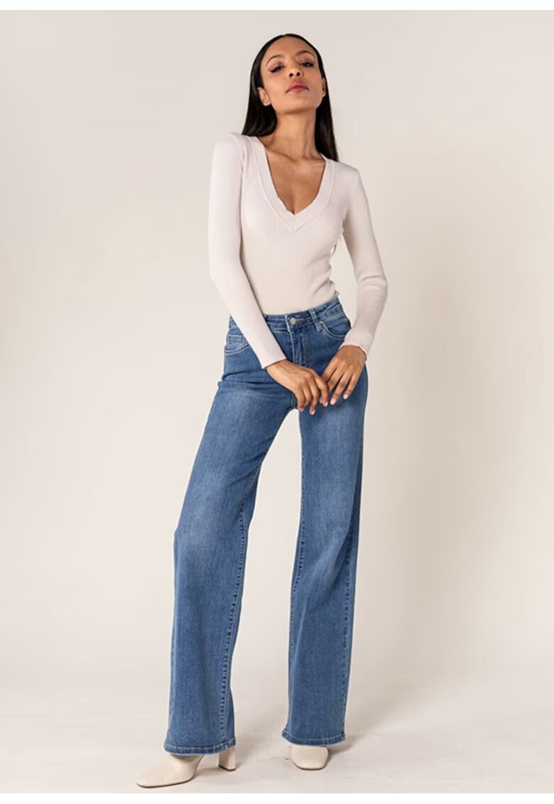 Nina Carter Blugi Dama Evazati Albastri P211-5 M8 16795 - Albastru
