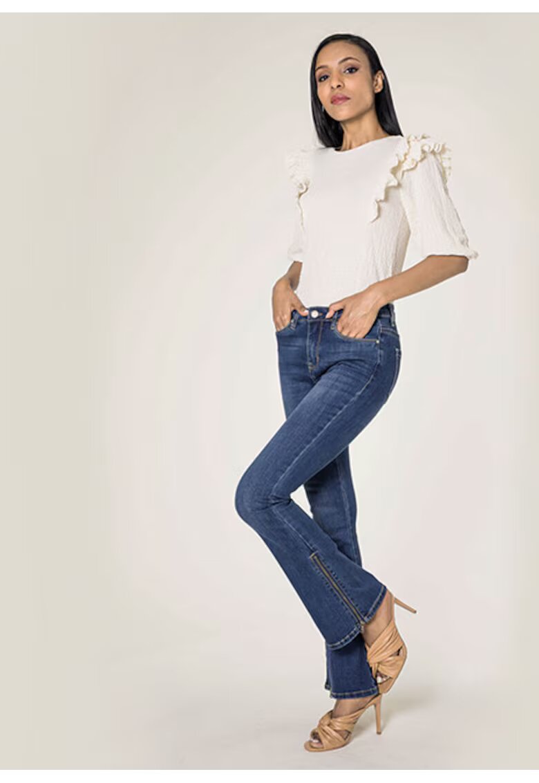 Nina Carter Blugi Dama Evazati BoatCut Albastru Inchis P151L M10 17034 - Albastru inchis
