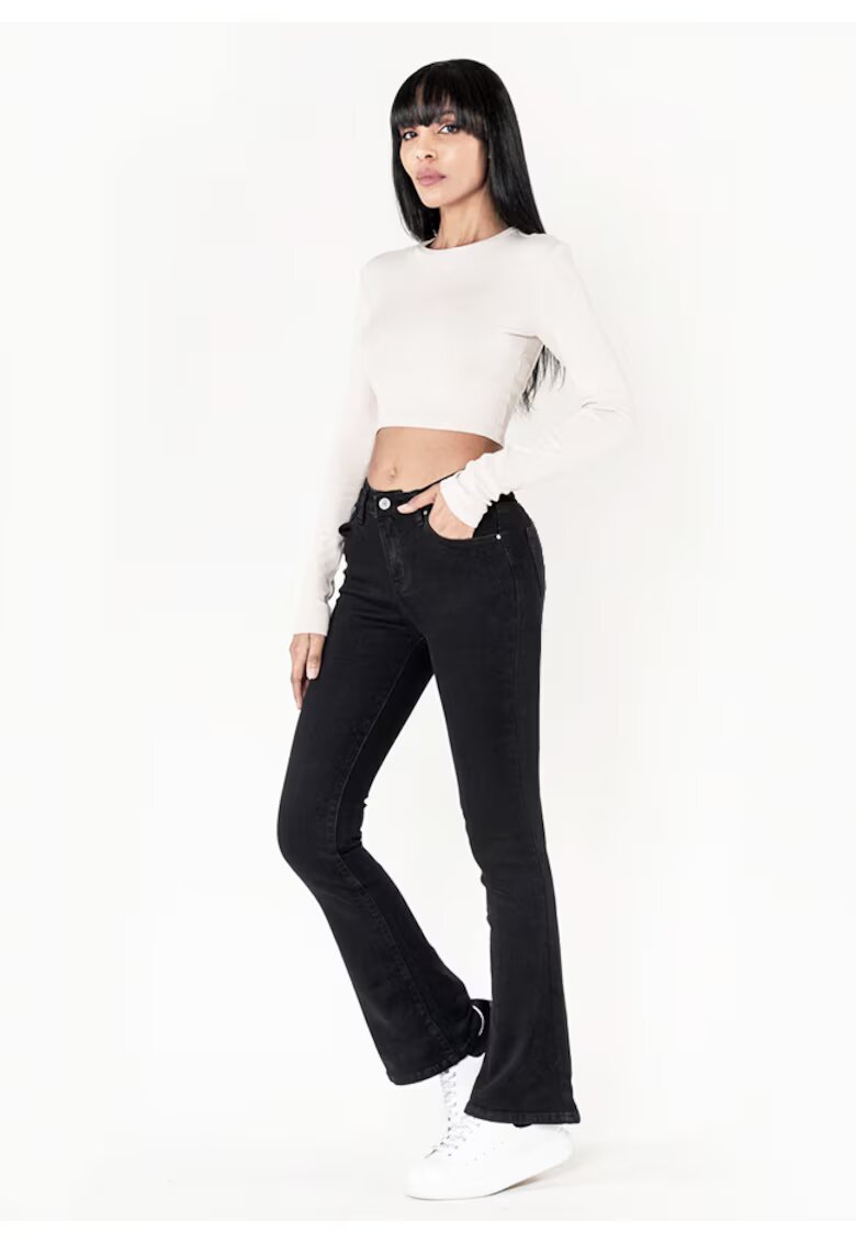 Nina Carter Blugi Dama Negri Evazati P079 M8 17994 - Negru