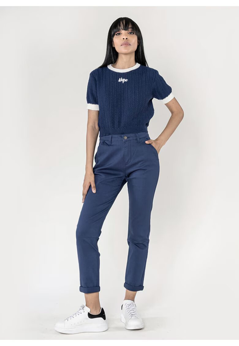 Nina Carter Pantaloni bleumarin Chino J250 M10 18034 - Bleumarin
