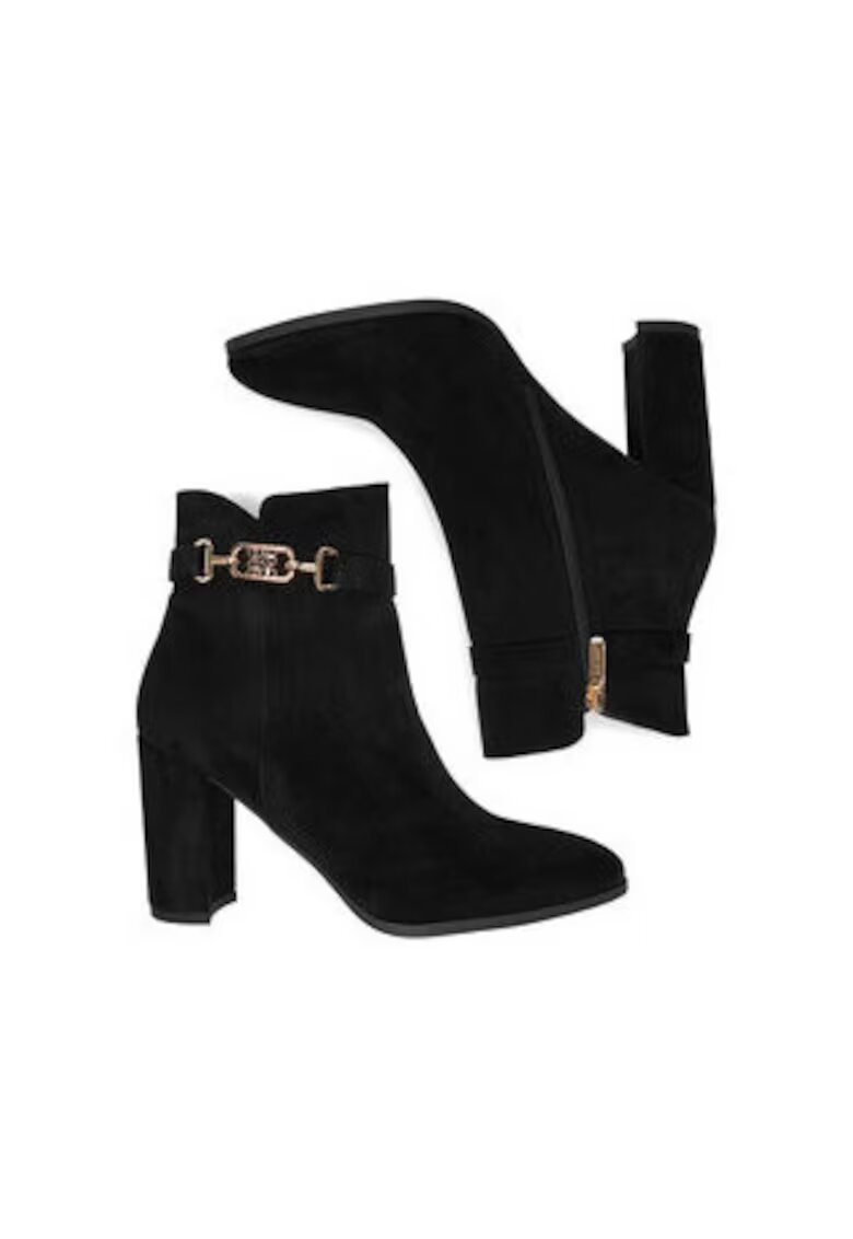 NINE WEST Botine dama CEO-ZAINA-01 - Textil - Negru