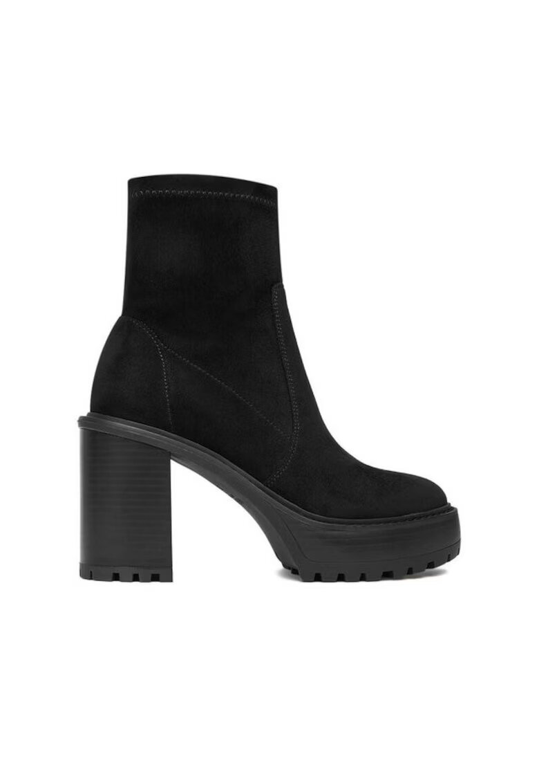 NINE WEST Botine dama Textil - Negru - Negru