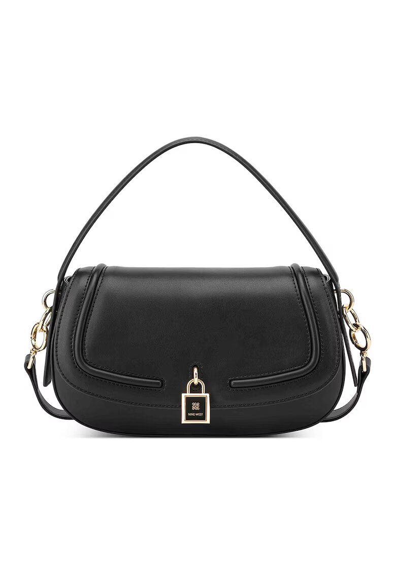 NINE WEST Geanta crossbody de piele ecologica cu bareta ajustabila - Negru