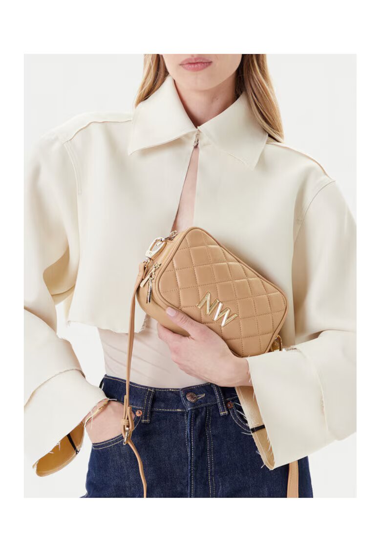 NINE WEST Geanta dama CEO-Greenwich-Glam-L - dimensiunisqdq - Bej