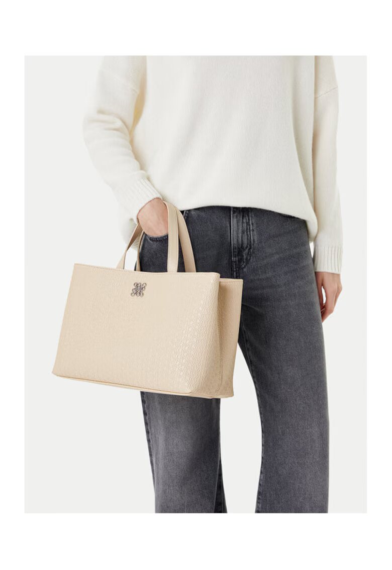 NINE WEST Geanta dama CEO-HAMPSHIRE-III-LD - ecru - din tesatura
