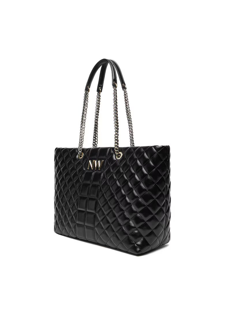 NINE WEST Geanta dama model Vermont III - neagra - material textil.