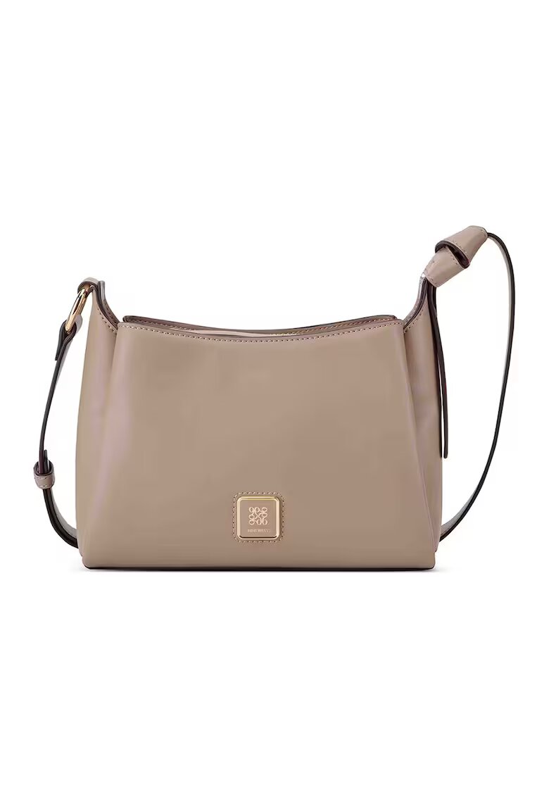 NINE WEST Geanta de piele ecologica cu bareta de umar si compartimente multiple - Bej inchis