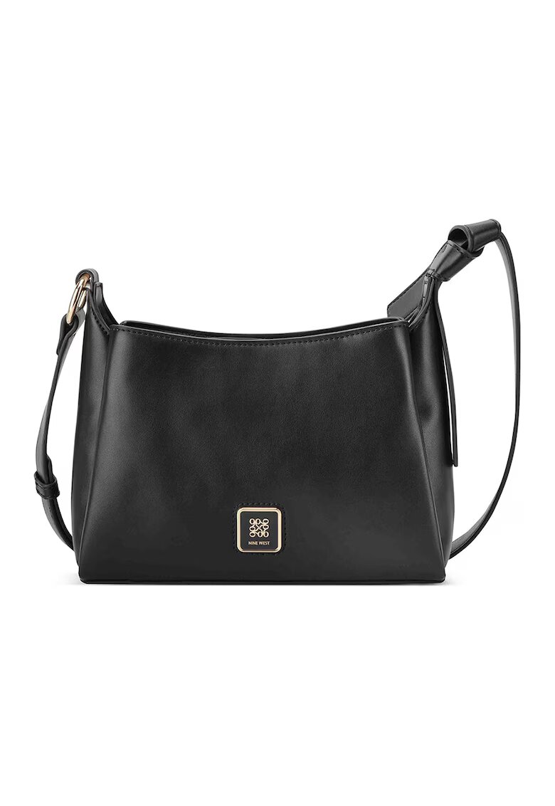 NINE WEST Geanta de piele ecologica cu bareta de umar si compartimente multiple - Negru