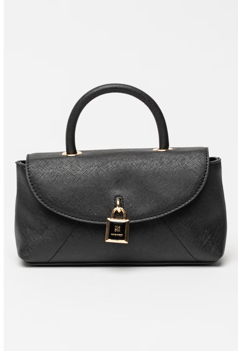 NINE WEST Geanta de piele ecologica cu maner si bareta detasabila - Negru