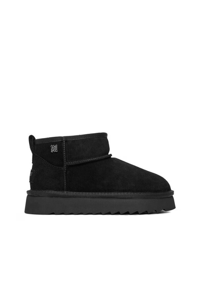 NINE WEST Ghete dama - de iarna - piele naturala - negru