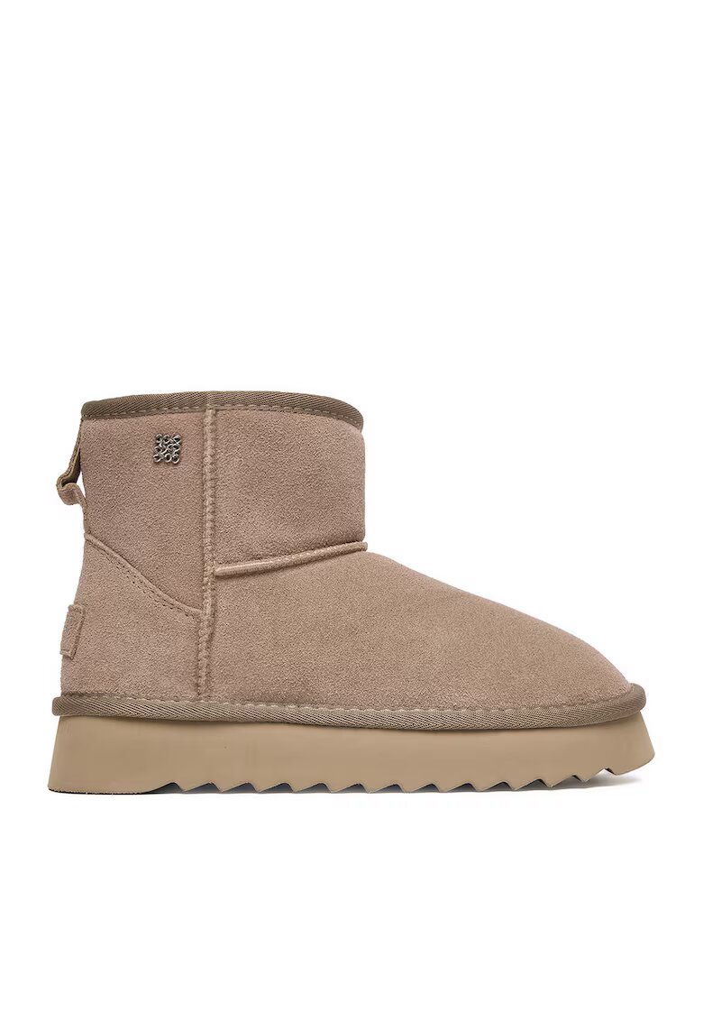 NINE WEST Ghete de iarna - bej - piele naturala