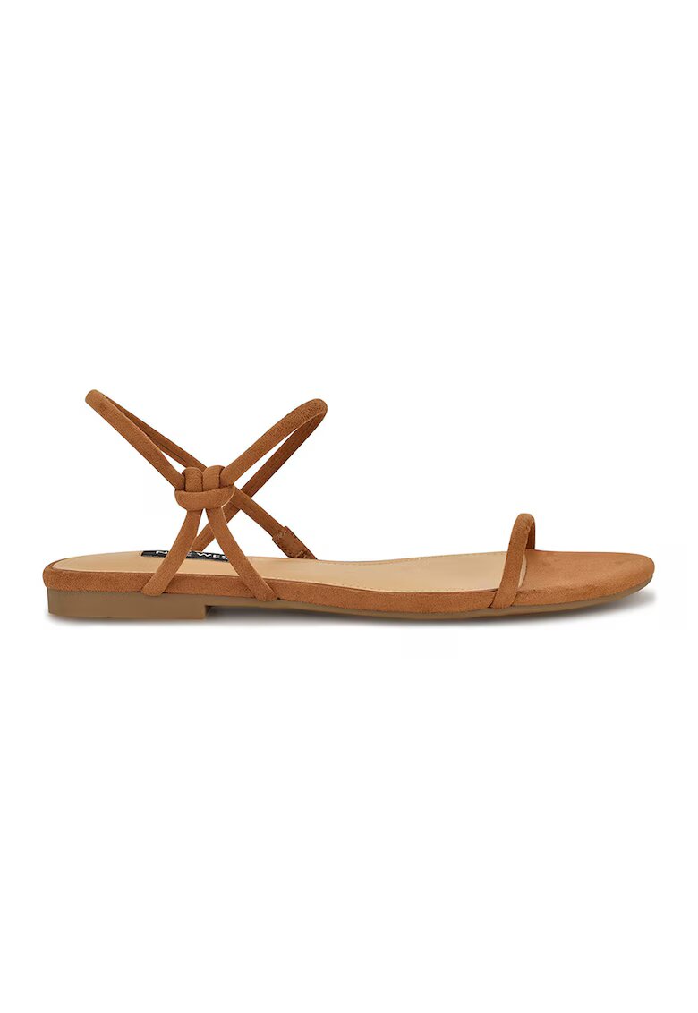 NINE WEST Sandale cu talpa plata si varf rotund Maizy - Maro scortisoara