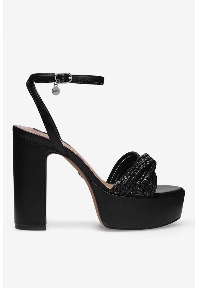 NINE WEST Sandale dama 5905588592549 - Sintetic - Negru - Negru