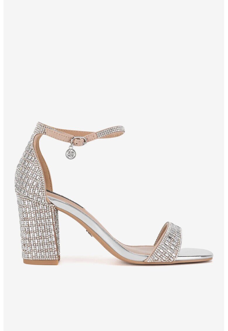 NINE WEST Sandale dama 5905588925248 - Textil - Argintiu - Argintiu