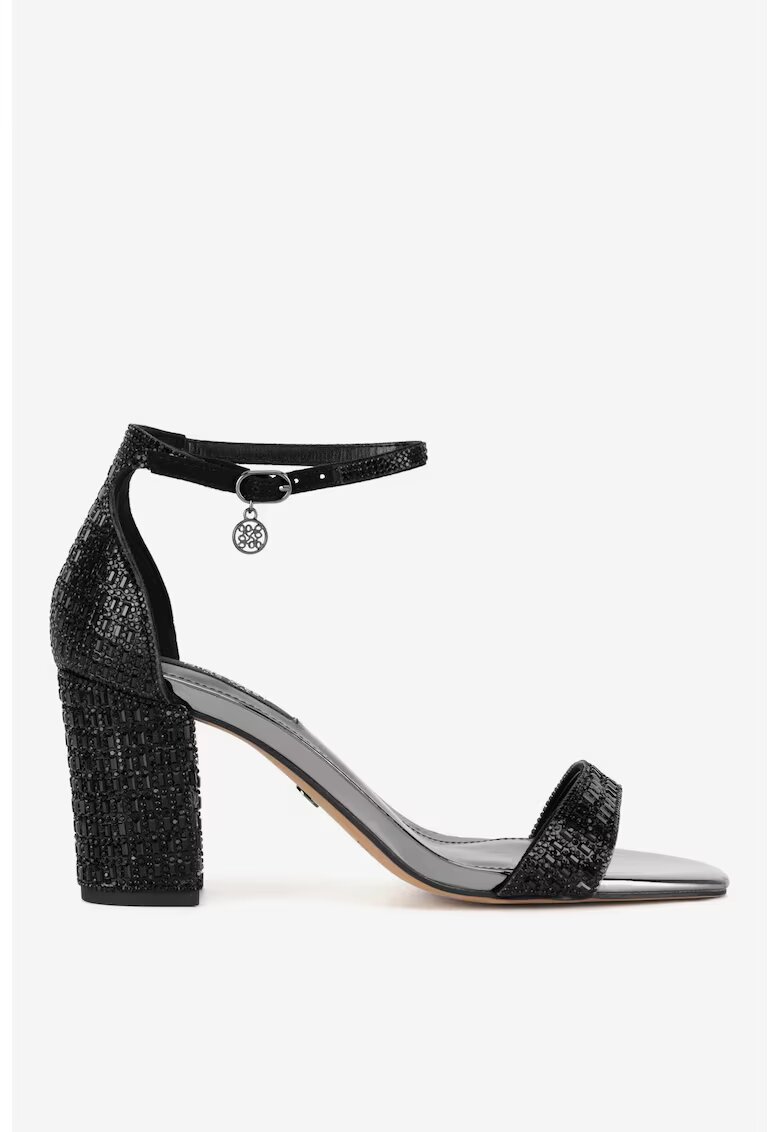 NINE WEST Sandale dama 5905588925255 - Textil - Negru - Negru