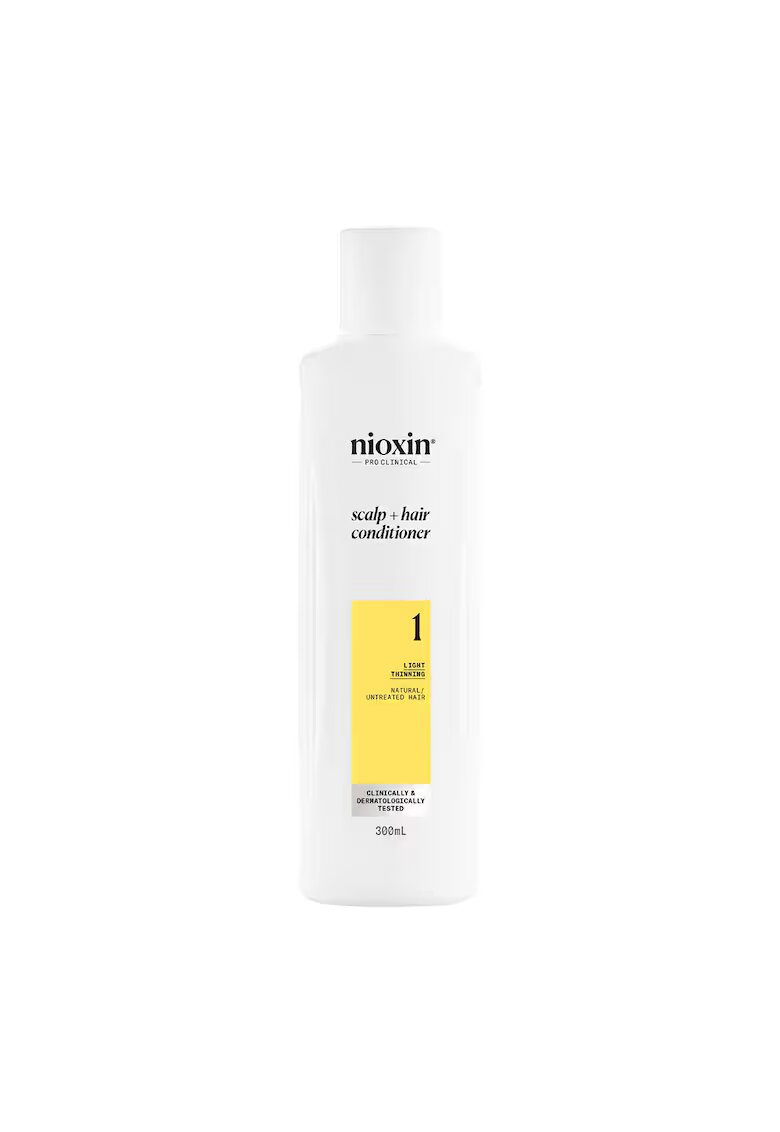 Nioxin Balsam profesional fortifiant impotriva ruperii System 1 Scalp + Hair pentru par natural cu aspect usor subtiat - 300 ml
