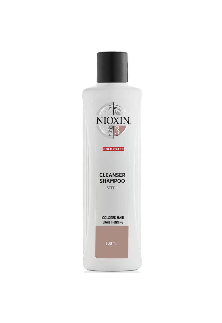 Nioxin Sampon impotriva caderii usoare System 3 Cleanser Shampoo pentru par vopsit - 300 ml