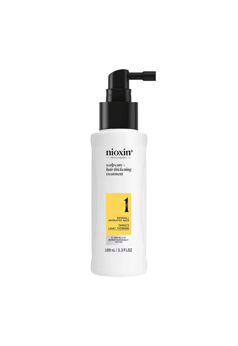 Nioxin Tratament profesional leave-in fortifiant impotriva ruperii System 1 Scalp + Hair pentru par natural cu aspect usor subtiat - 100 ml