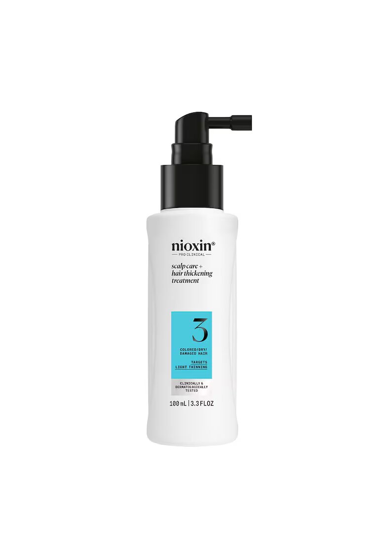 Nioxin Tratament profesional leave-in fortifiant impotriva ruperii System 3 Scalp + Hair pentru par vopsit sau deteriorat cu aspect usor subtiat - 100 ml