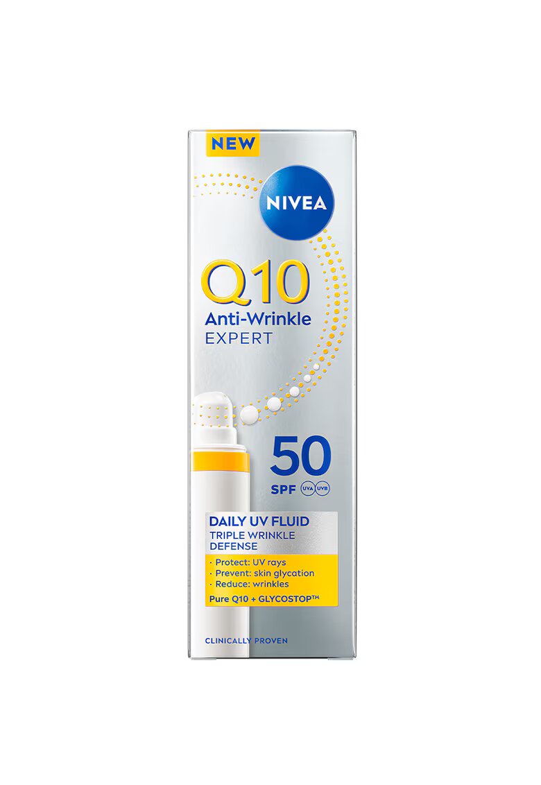 Nivea Fluid de zi anti-rid Q10 cu protectie UV SPF 50 - 40 ml