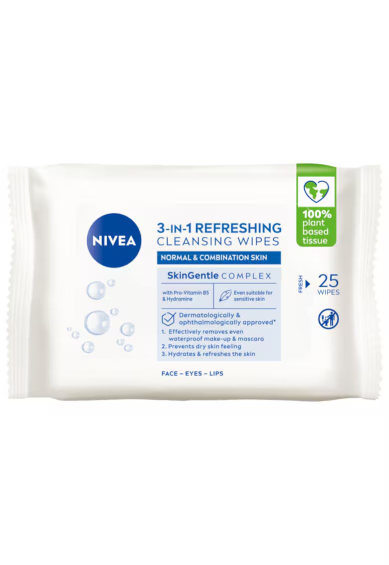 Nivea Servetele demachiante 25 buc - Mixt/Normal